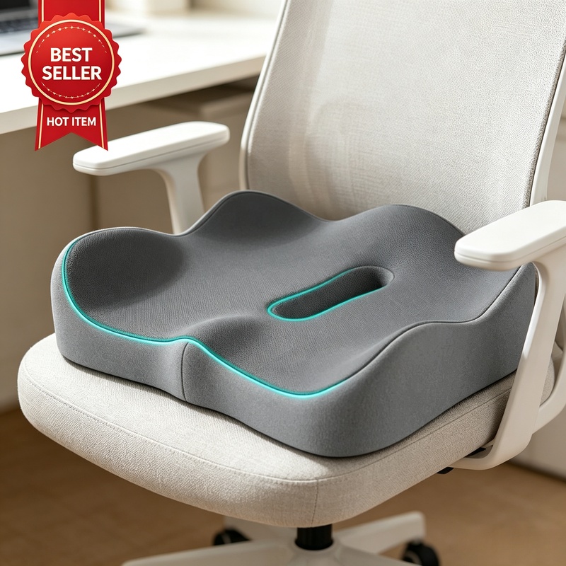 Hip Thrust Pad - Ergonomic Hip Pressure-Relief Seat Pad, Memory
