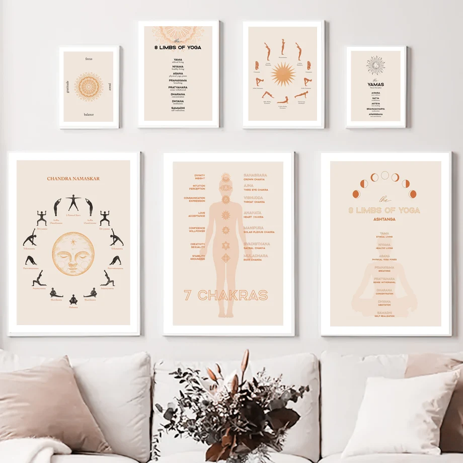 Zen Yoga Fitness - Canvas Painting Nordic Posters And Prints