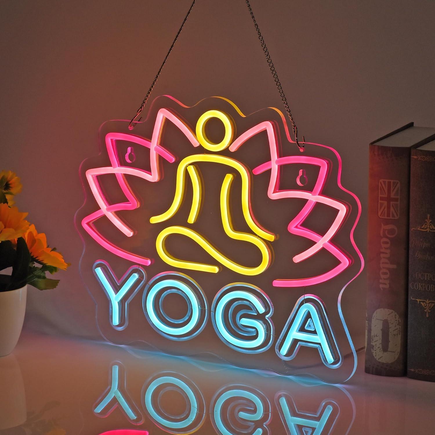 Yoga Neon Sign Neon Lights Han - đánh giá và giá Zen Yoga Fitness