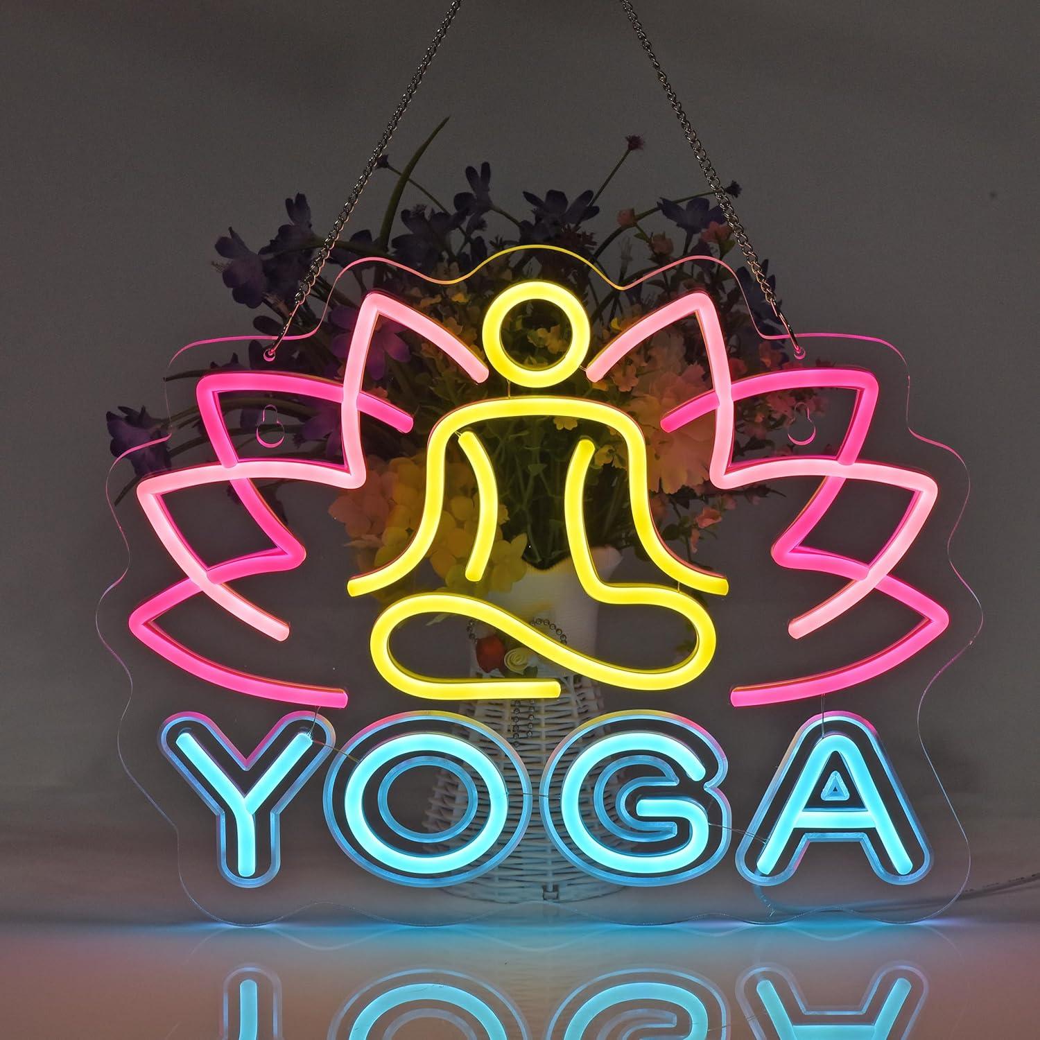 Yoga Neon Sign Neon Lights Han - đánh giá và giá Zen Yoga Fitness