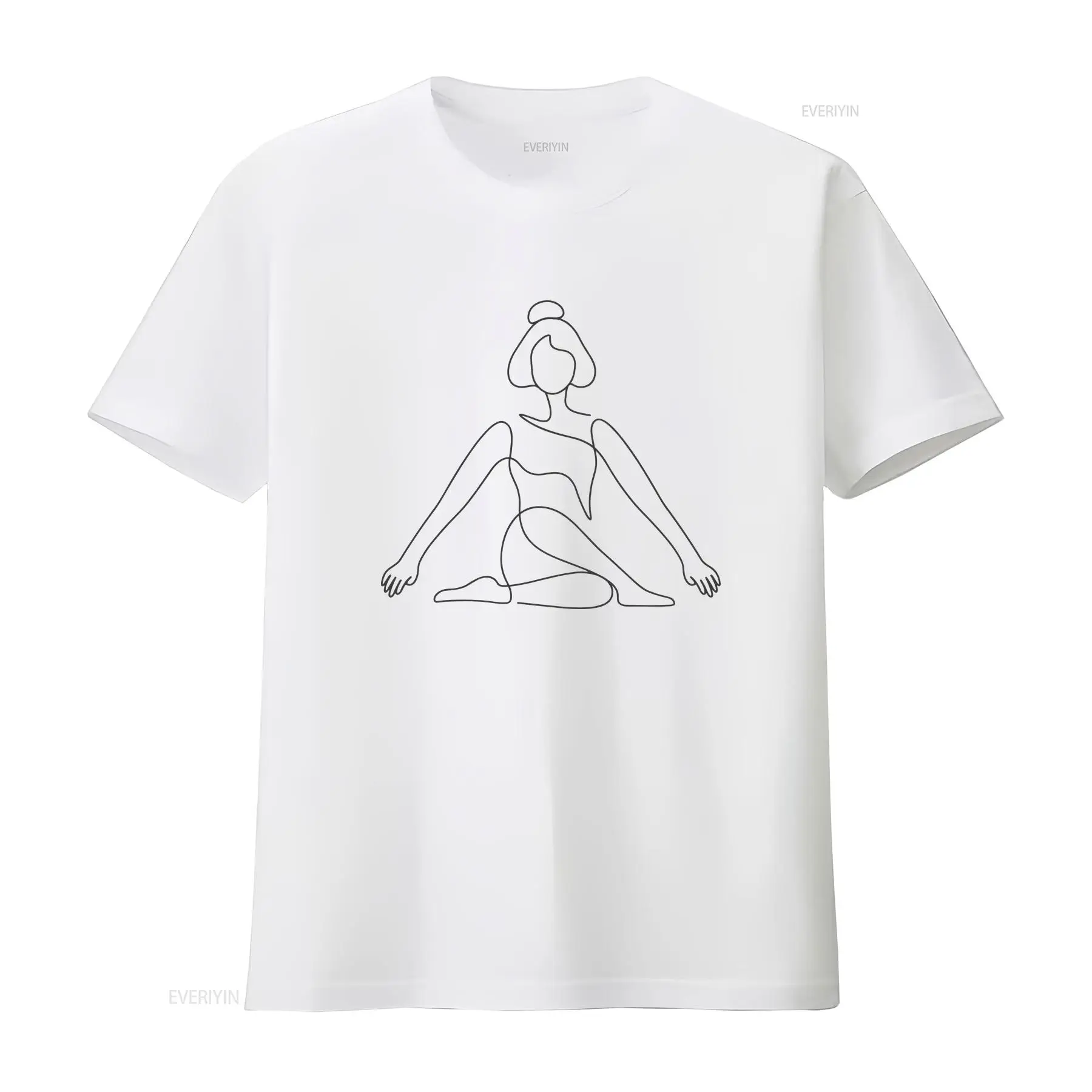 One Line Yoga Pose T Shirt min - đánh giá và giá Zen Yoga Fitness