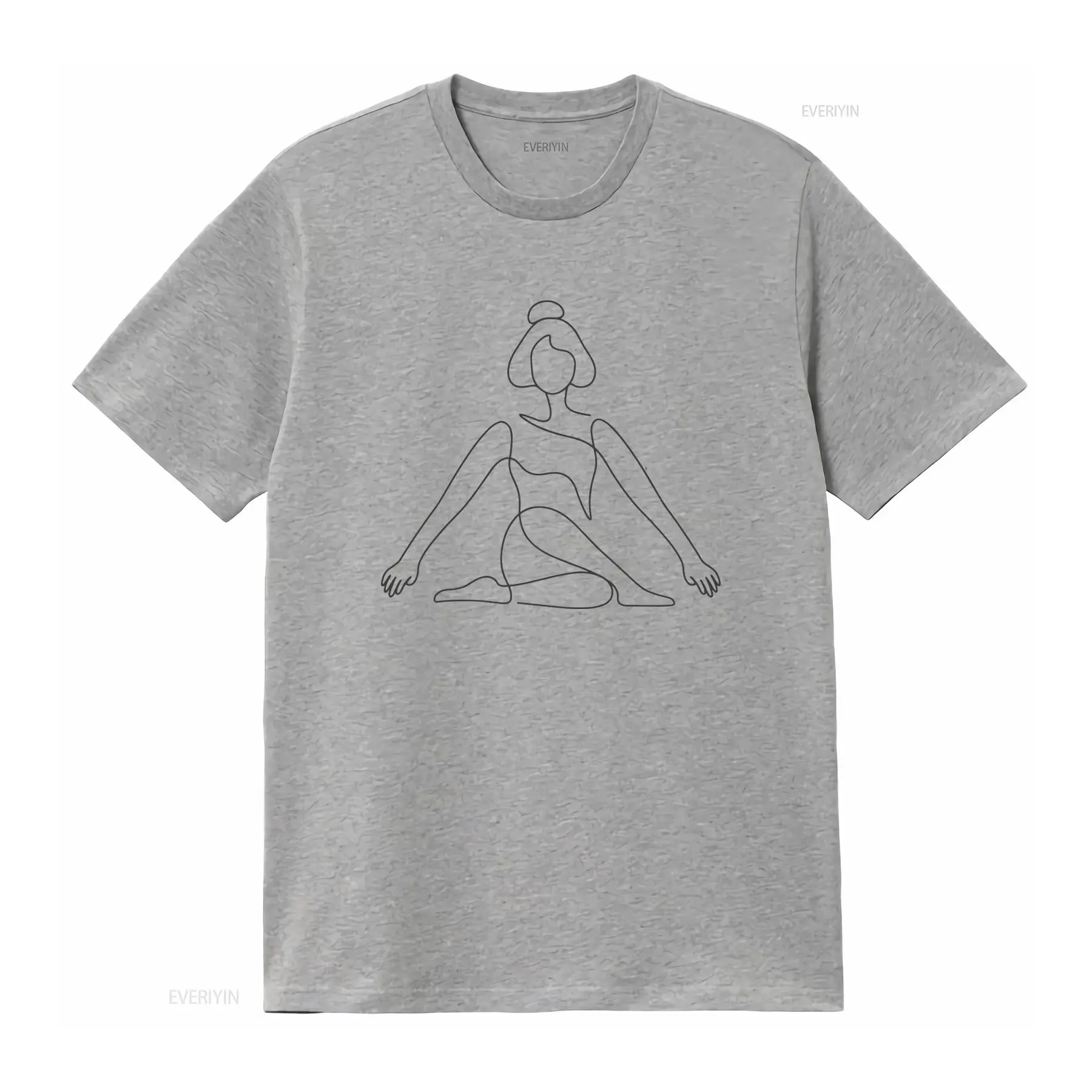 One Line Yoga Pose T Shirt min - đánh giá và giá Zen Yoga Fitness