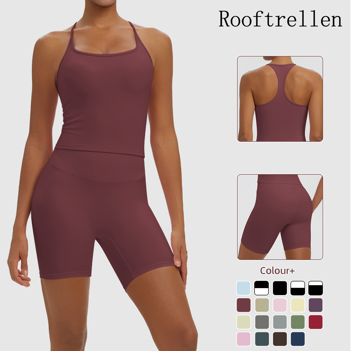 Rooftrellen 2PCS Sexy Solid Co - đánh giá và giá Yoga En Fitness