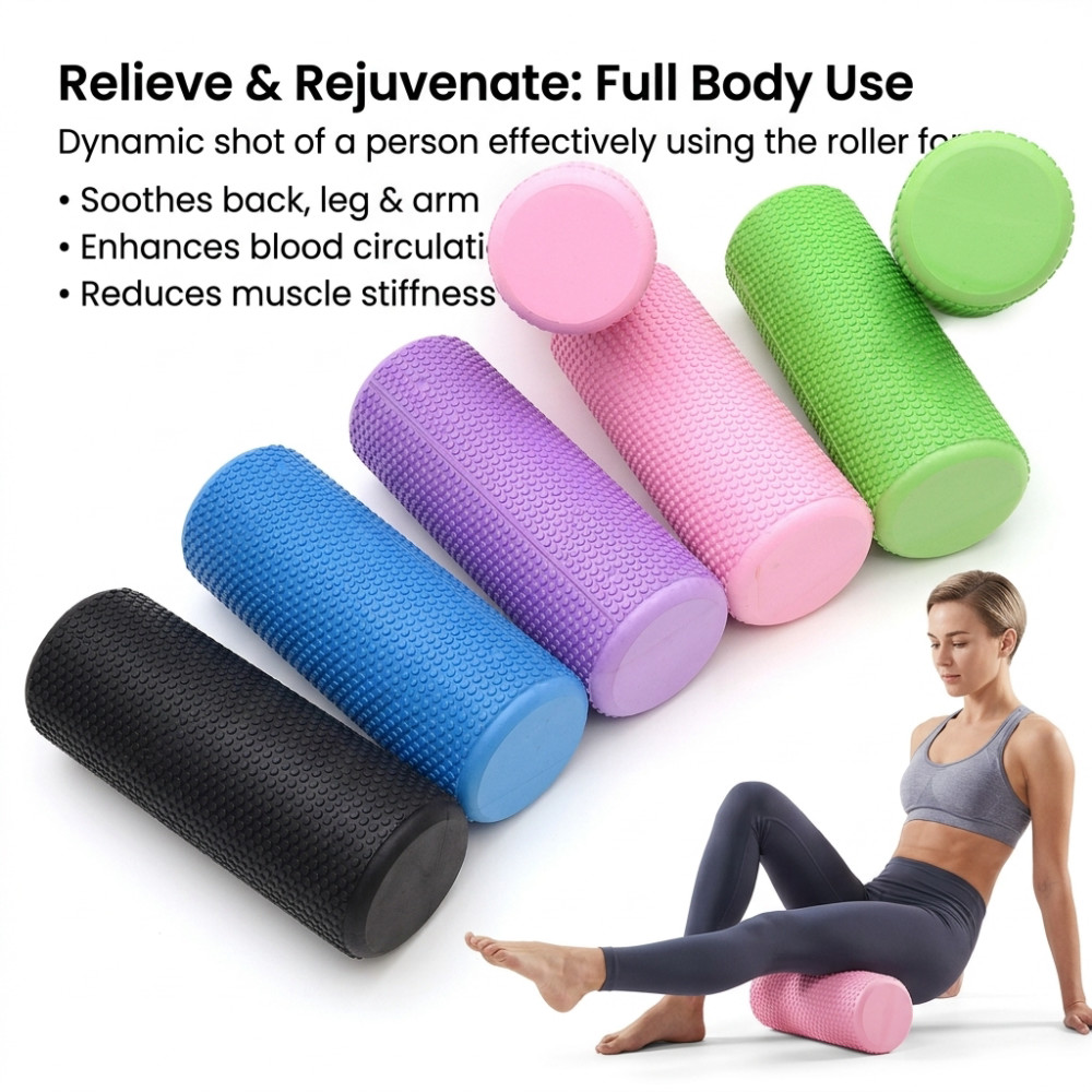 30/45CM Yoga Foam Roller High- - đánh giá và giá Yoga Fitness World