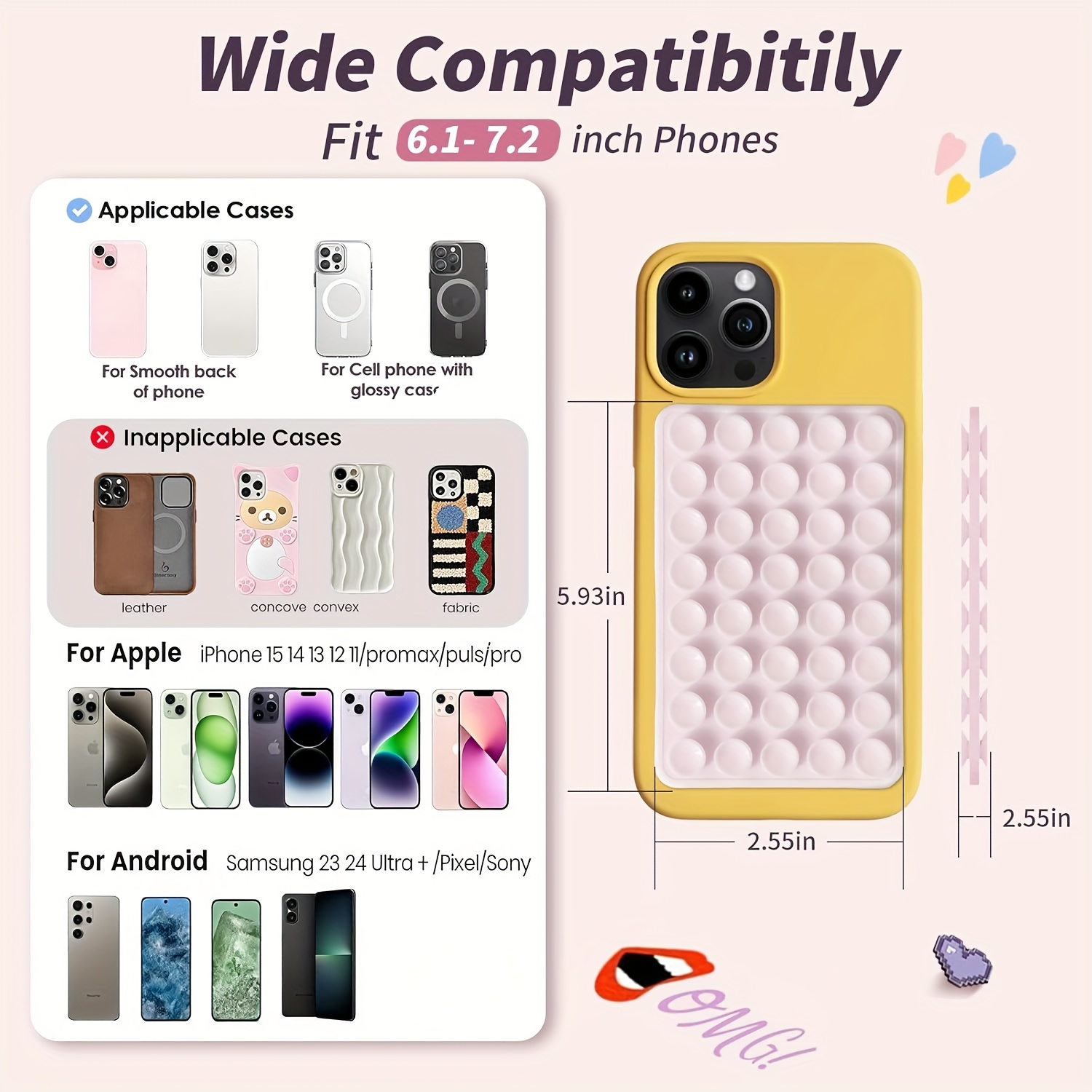 2pcs Double-Sided Silicone Suc - đánh giá và giá Yoga In Fitness