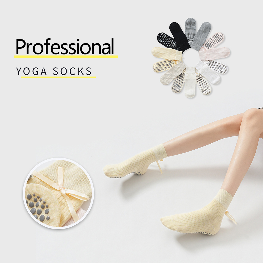 Cute Bowknot Yoga Socks Girls  - đánh giá và giá Yoga In Fitness