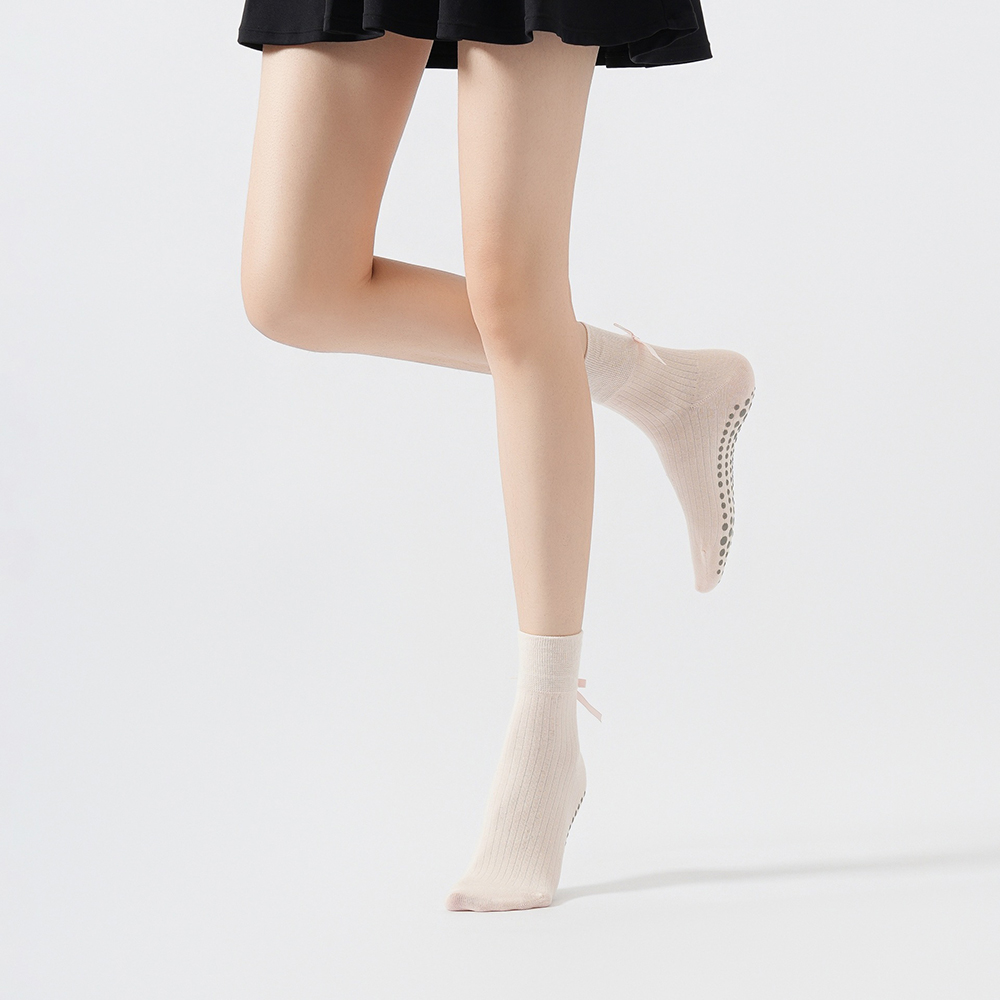 Cute Bowknot Yoga Socks Girls  - đánh giá và giá Yoga In Fitness
