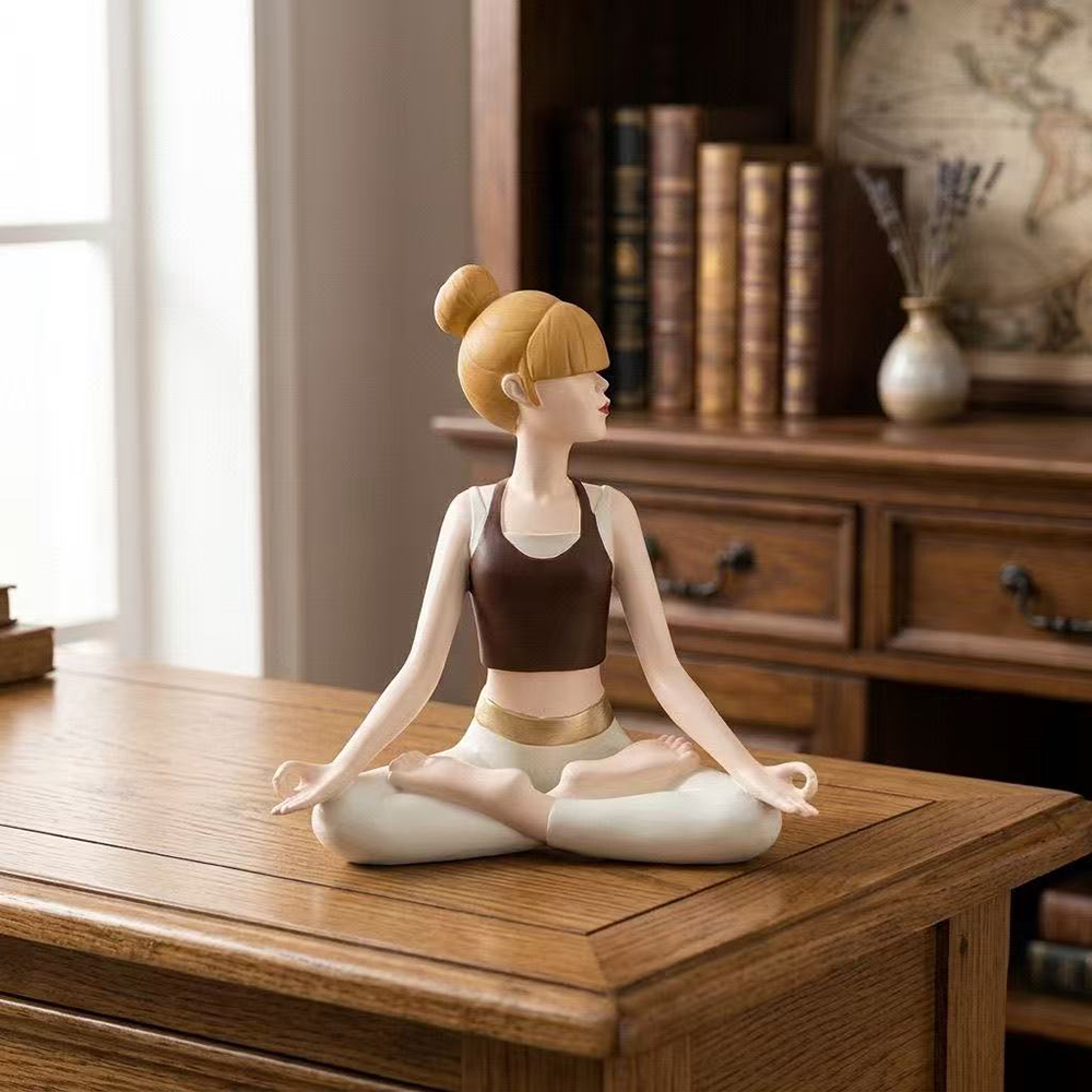 Yoga Girl Statue, Sandstone Te - đánh giá và giá Zen Yoga Fitness